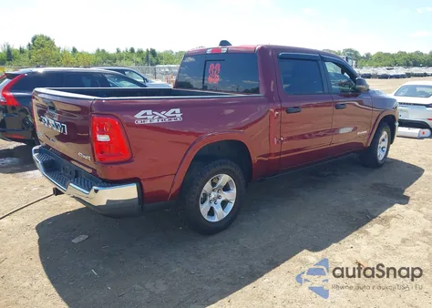 2025 Ram 1500 Big Horn/Lone Star из США, поврежденный, VIN 1C6RRFFG4SN511356